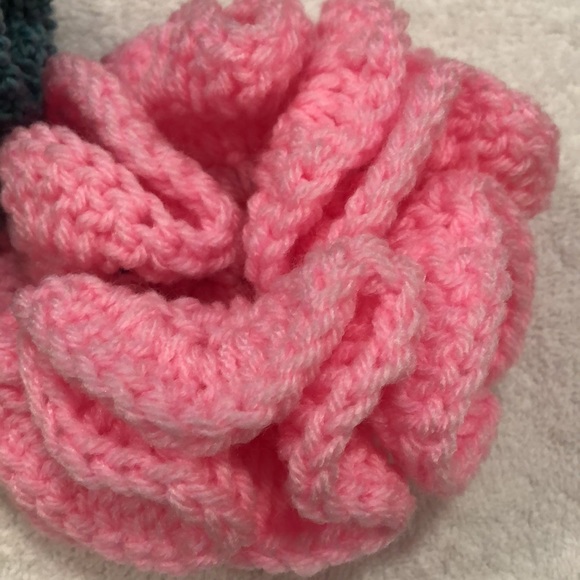 Scrunchies set of 3. Handmade crocheted. - Picture 2 of 4